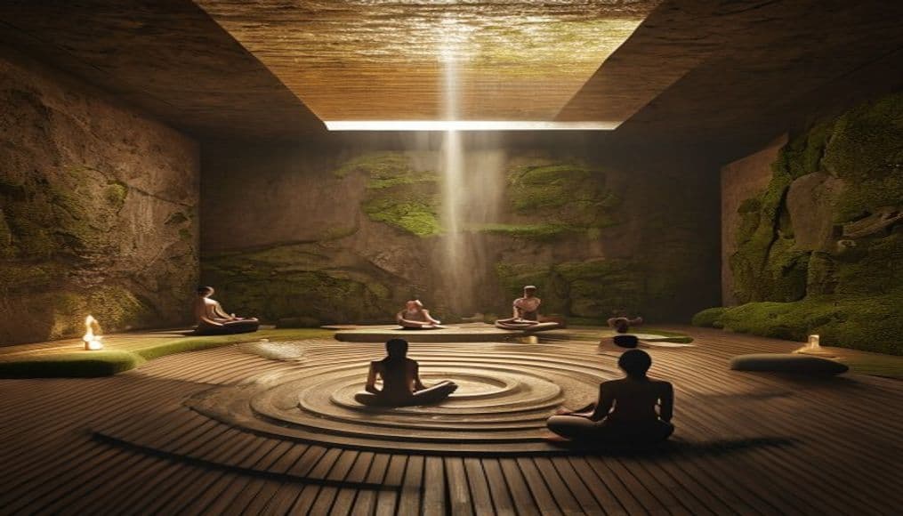 A still sanctuary space for meditation and held silence.