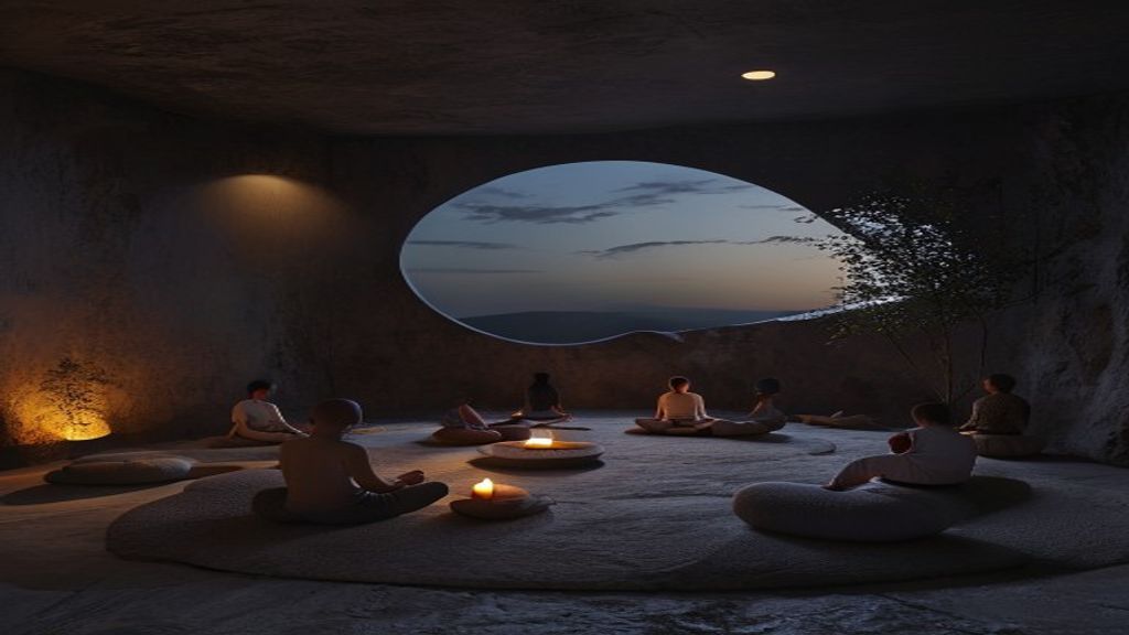 Dawn in the stillness sanctuary